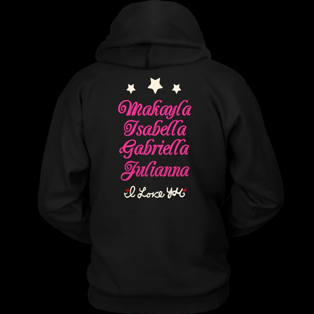 Graphic print hoodie